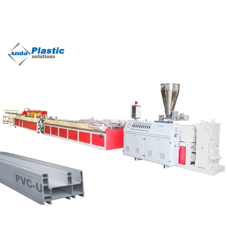 How does upvc profile extrusion machine work?